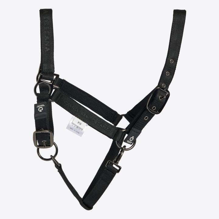 Недоуздок с чомбуром Halter with Lead Rope Black. Cavalleria Toscana