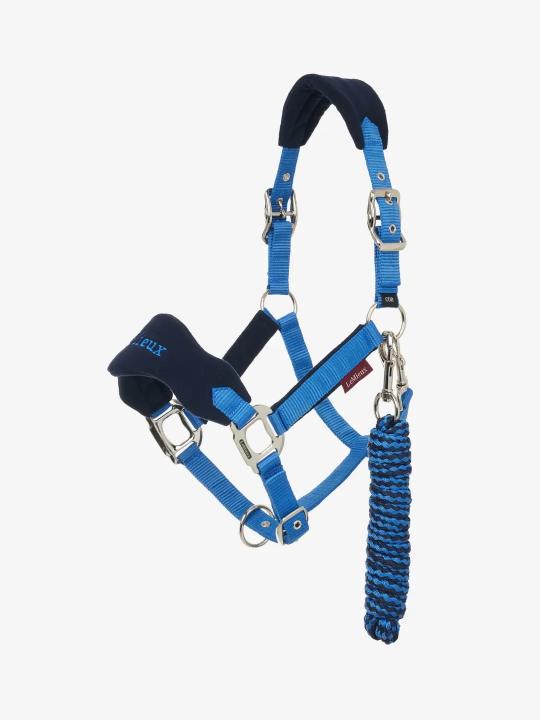 Недоуздок с чомбуром Vogue Benetton Blue. LeMieux