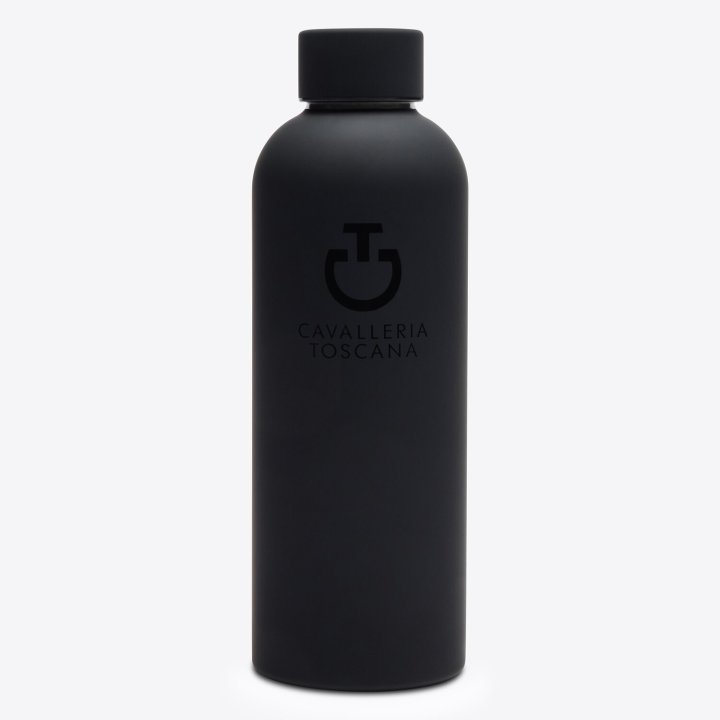 Термобутылка из нержавеющей стали With Logo Black. Cavalleria Toscana