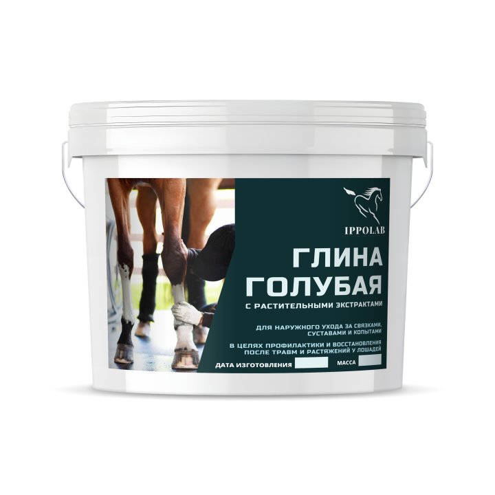 Глина голубая FORTE, охлаждающая с растительными экстрактами и алое-вера, 6 кг. Ippolab
