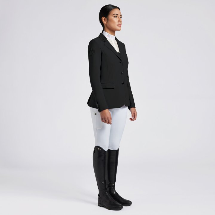 Редингот With Alcantara Collar and Buttons Black. Cavalleria Toscana