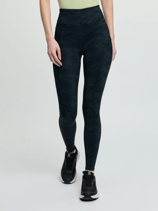 Бриджи леггинсы Naomi Camo Black, полная силиконовая лея. LeMieux