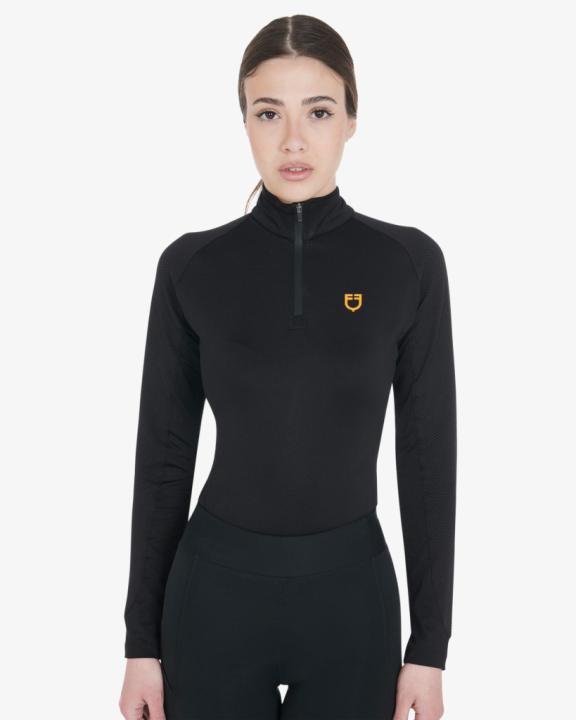 Лонгслив Slim Fit Black/Yellow. Equestro