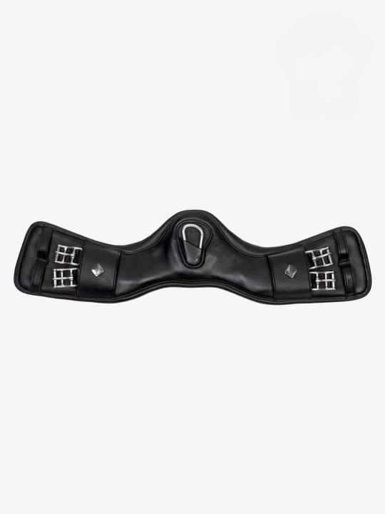 Подпруга выездковая с кольцом Gel-Tek Anatomic Mono Black, кожа. LeMieux