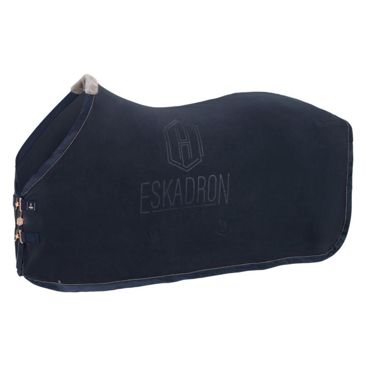 Попона флисовая Fleece Stamp Night Blue Heritage. Eskadron