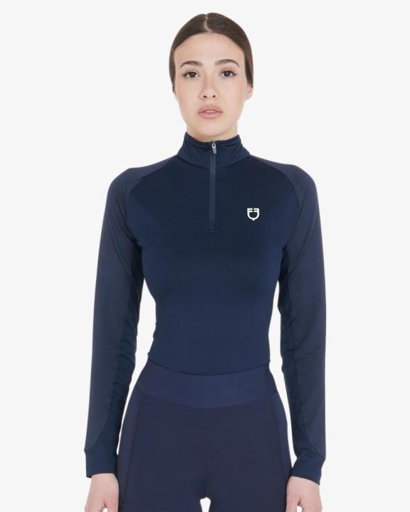 Лонгслив Slim Fit Navy Blazer/White. Equestro