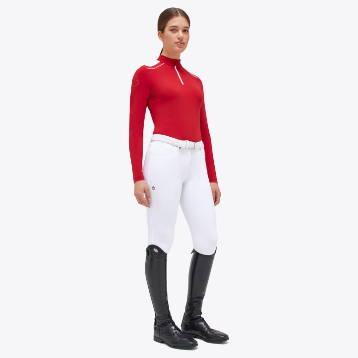 Лонгслив Jersey Zip Polo Red. Cavalleria Toscana
