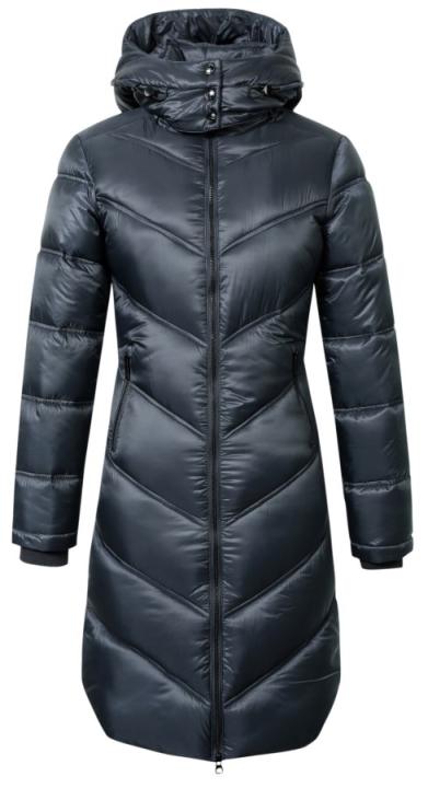 Пальто зимнее с капюшоном Dark Navy 2025. Covalliero