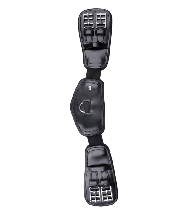 Подпруга выездковая Elasticated Black, кожа. Waldhausen