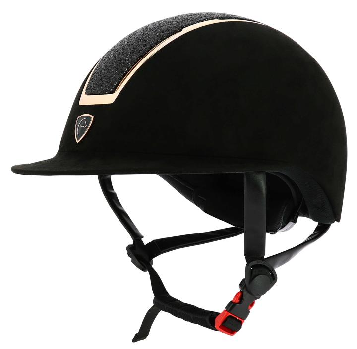 Шлем Glint Lamé Black/Golden Pink. Equitheme
