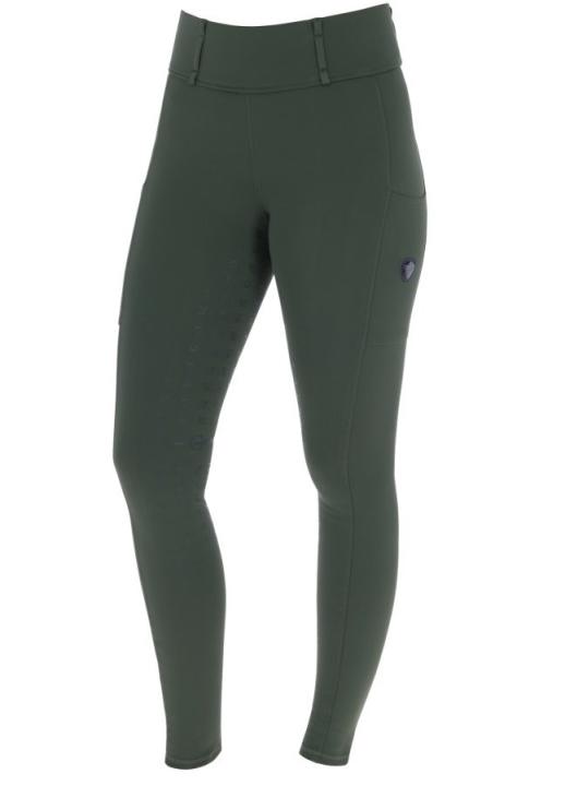 Бриджи леггинсы зимние Opal Green, полная силиконовая лея. Covalliero