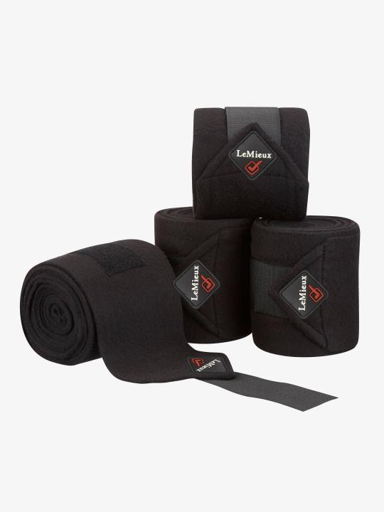 Бинты флисовые Classic Polo Black, 4 шт. LeMieux