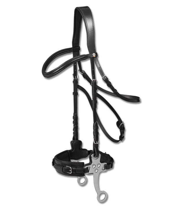 Уздечка с хакаморой Hackamore X-Line Black. Waldhausen