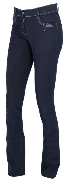 Бриджи брючные Basic Plus Jodhpur Blue, полная замшевая лея. Covalliero